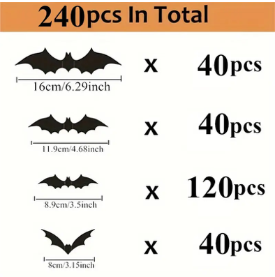 3D Bat Wall Stickers