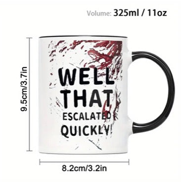 Well that escalated quickly coffee mug