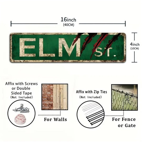 Horror Movie Street Signs