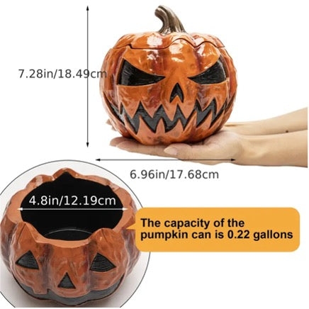 Evil Pumpkin Candy Jar