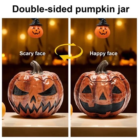 Evil Pumpkin Candy Jar