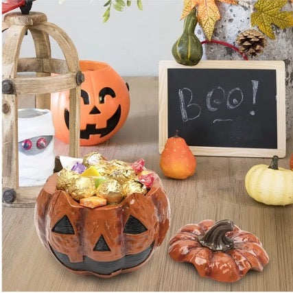 Evil Pumpkin Candy Jar