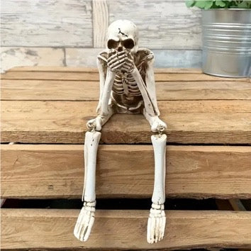 Hear No Evil See No Evil & Speak No Evil Skeleton Statues