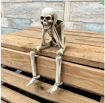 Hear No Evil See No Evil & Speak No Evil Skeleton Statues