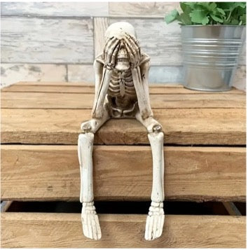 Hear No Evil See No Evil & Speak No Evil Skeleton Statues