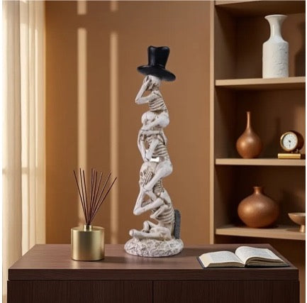 See No Evil Speak No Evil Hear No Evil Skeleton Statue