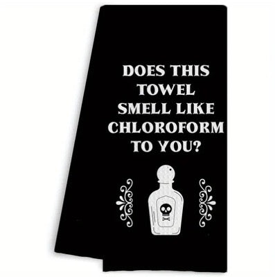 Does this towel smell like chloroform Hand Towel