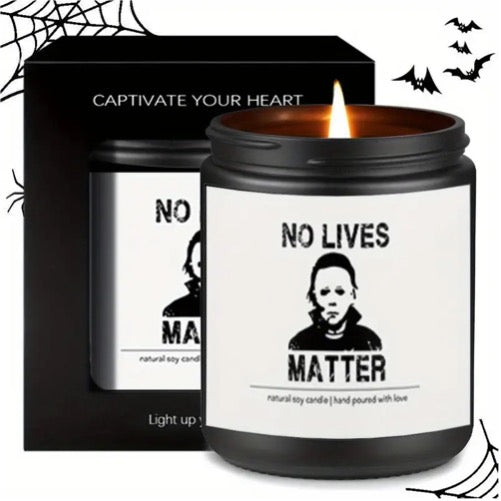 No Lives Matter Michael Myers Halloween Candle